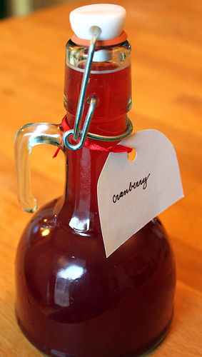 DIY Cranberry Liqueur