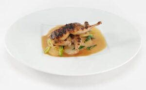 Grilled Quail with Maker’s Mark Glazed Turnips