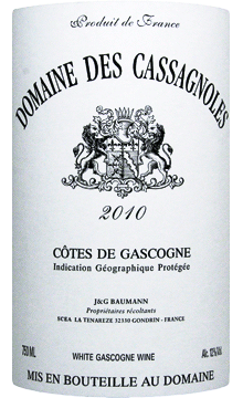 2010 Domaine Des Cassagnoles Cotes des Gascon Blanc – Wine Wednesday