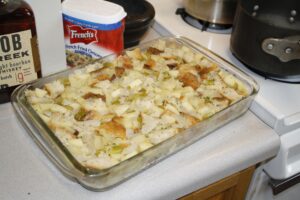 Apple-cider Stuffing with Burbon-cider Dressing