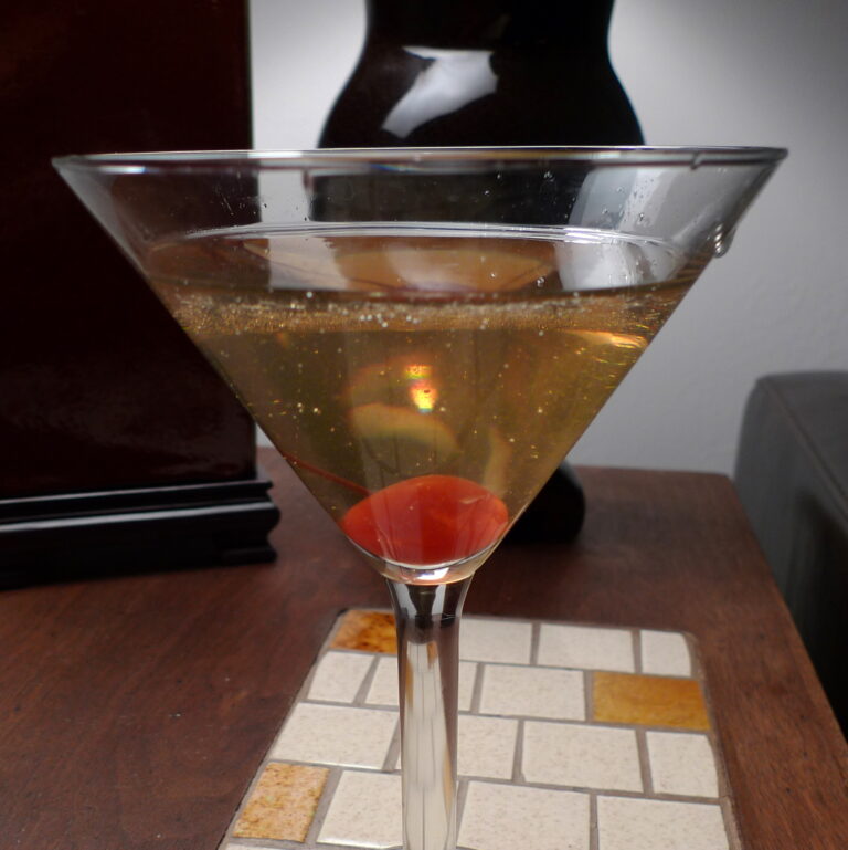 Pearaschino Bourbon Cocktail