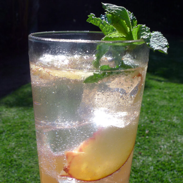 Nectarine and Honey Cocktail