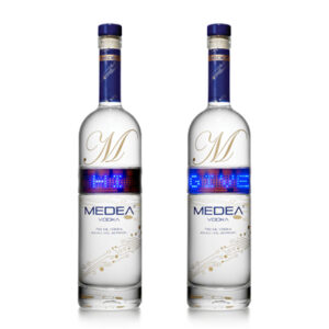 Medea Vodka with Programmable LED Labels